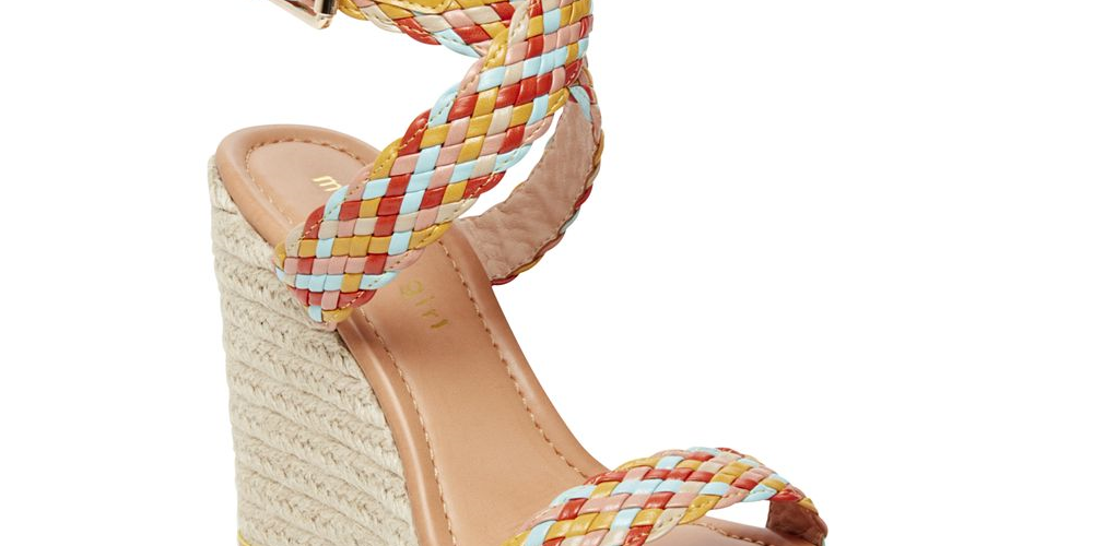 Sandálias plataforma casuais Madden Girl femininas com bico aberto, marrom, tamanho 9,5 M
