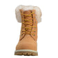 Botas femininas Lugz Convoy de pele sintética com cadarço, marrom, tamanho 10 M