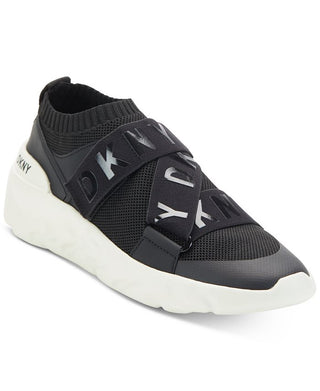 Tênis DKNY Clara Logo Strap Feminino Preto Tamanho 8,5