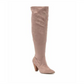 Botas femininas Zigi Soho Sarila com bico fechado acima do joelho, marrom, tamanho 10 M