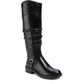 Botas de cano alto BareTraps Chaya Tall Block Heel femininas, pretas, tamanho 6,5 M