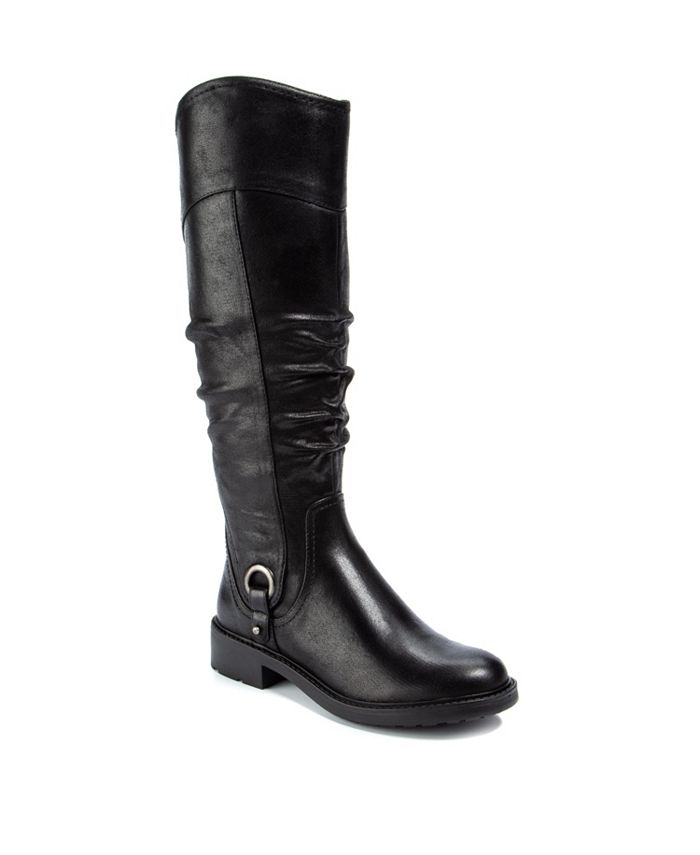 Botas de cano alto BareTraps Chaya Tall Block Heel femininas, pretas, tamanho 6,5 M