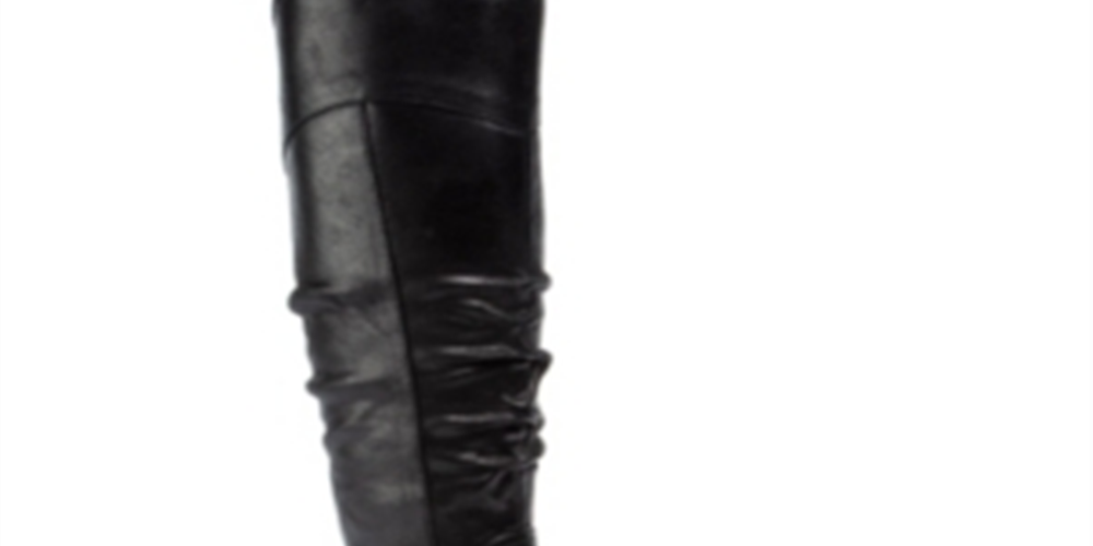 Botas de cano alto BareTraps Chaya Tall Block Heel femininas, pretas, tamanho 6,5 M