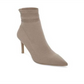 Botas femininas Steve Madden Cookie Fabric bico fino cano médio cinza tamanho 8,5 M