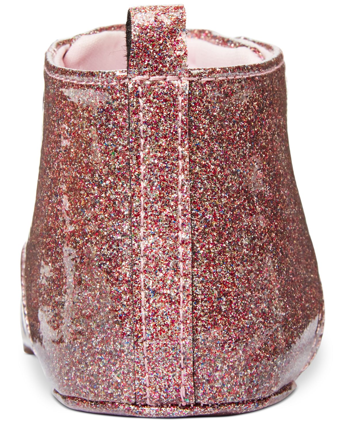 Primeiras Impressões Botinhas Glitter para Bebê Menina Rosa Tamanho 4