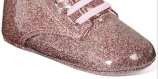 Primeiras Impressões Botinhas Glitter para Bebê Menina Rosa Tamanho 4