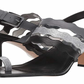 Sandálias femininas Katy Perry The Sense Leather com bico aberto, casuais, pretas, tamanho 8,5M
