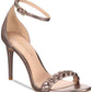 Sandálias femininas Zoe by Rachel Zoe Ella de duas peças, cor blush, tamanho 8M