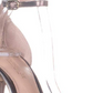 Sandálias femininas Zoe by Rachel Zoe Ella de duas peças, cor blush, tamanho 8M