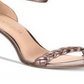 Zoe By Rachel Zoe Ella Sapatos Femininos Abertos Casuais com Tira no Tornozelo Rosa Tamanho 9 M