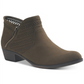 Botas femininas American Rag com bico amendoado e cano curto, tamanho 10 W, verde