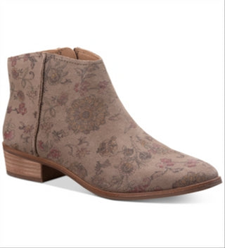 Botas femininas American Rag com bico amendoado e salto alto, tamanho 10 M, cinza