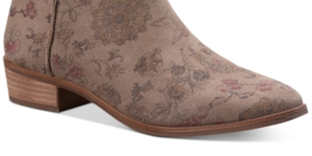 Botas femininas American Rag com bico amendoado e salto alto, tamanho 10 M, cinza