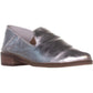 Mocassim feminino Lucky Brand Cahill de couro com bico fechado, cinza, tamanho 5M