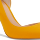 INC International Concepts Kenjay Couro Feminino Bico Fino D-orsay Sapatos Amarelos Tamanho 6 M