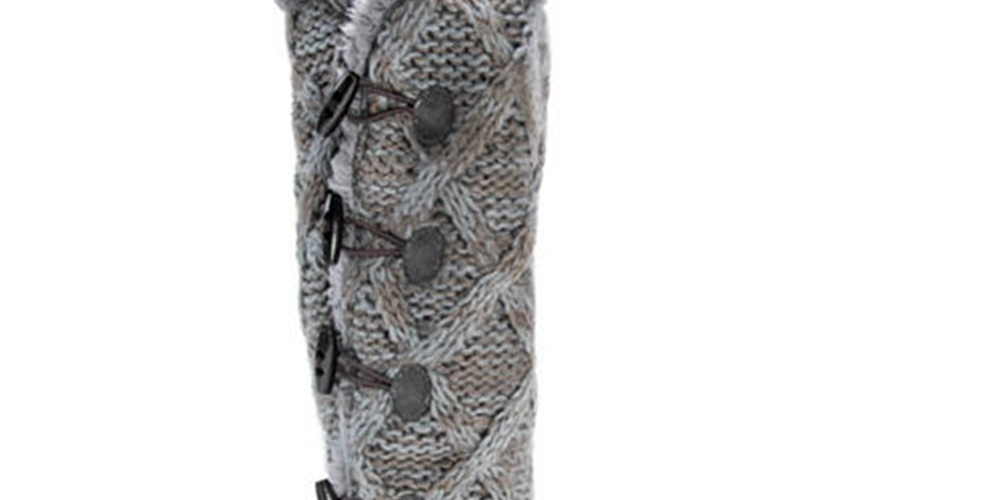 Botas Felicity Muk Luks Femininas Cinza Tamanho 6 M