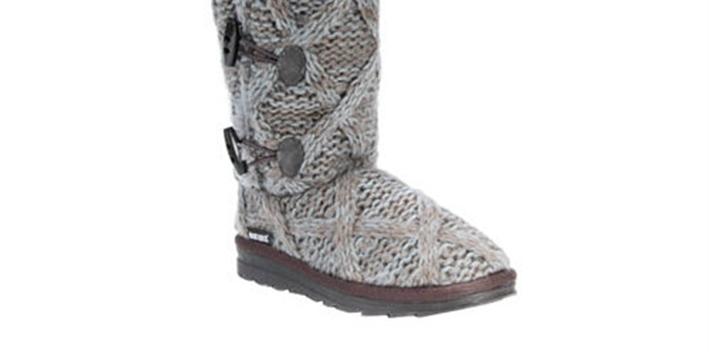 Botas Felicity Muk Luks Femininas Cinza Tamanho 6 M