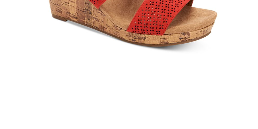 Sandálias Jacelin Wedge Femininas Style &amp; Co, Pretas, Tamanho 8 M