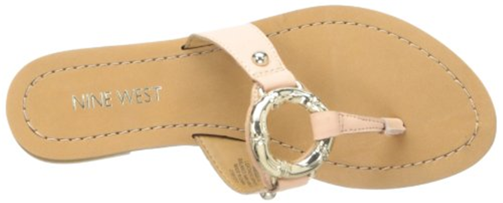 Sandália Social Feminina Nine West Sibeal Laranja Tamanho 6 M