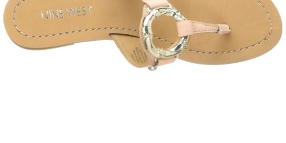 Sandália Social Feminina Nine West Sibeal Laranja Tamanho 6 M