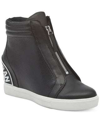 DKNY Connie Fabric Sapatos Fechados de Cano Alto Femininos Pretos Tamanho 9,5