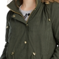 Casaco Parka Feminino Celebrity Rosa Pele Sintética Inverno Verde Tamanho X-Grande