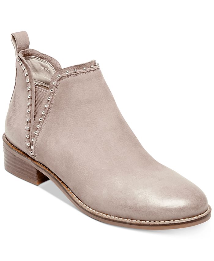 Steve Madden Koto Suede Botas Femininas de Cano Curto com Bico Fechado, Marrom, Tamanho 9,5M