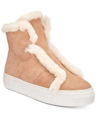 DKNY Women's Mason Suede Faux Sneakers Brown Size 10
