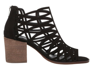 Sandálias femininas Vince Camuto com salto Kevston, pretas, tamanho 7,5 m