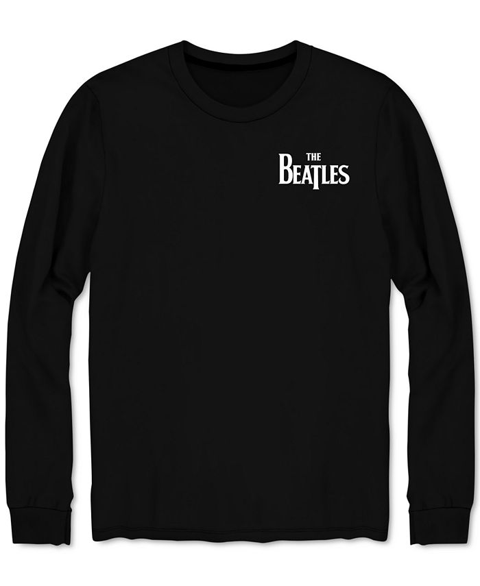 Camiseta masculina híbrida de manga comprida Let It Be Band, preta, tamanho X-G