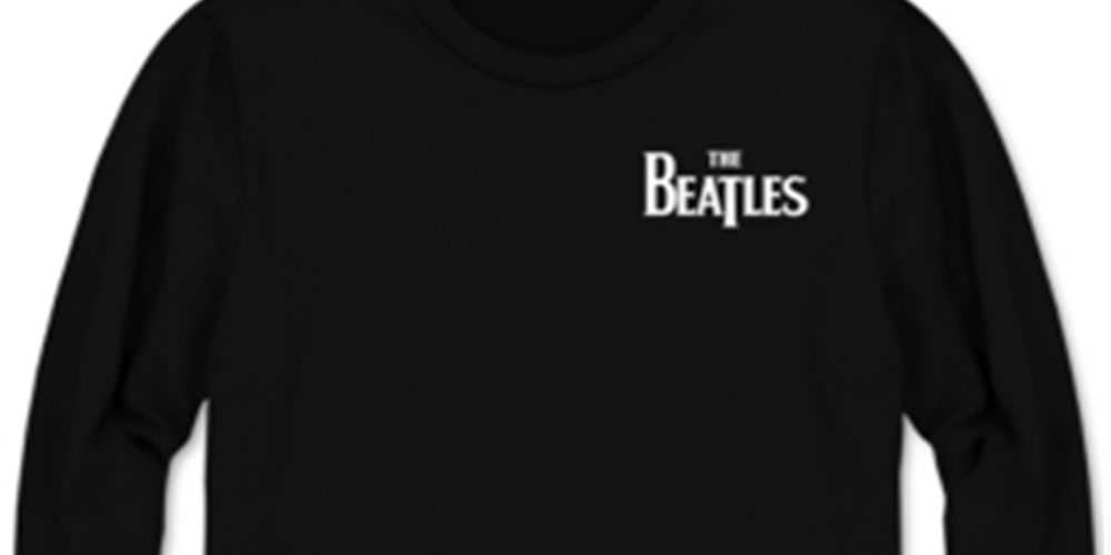 Camiseta masculina híbrida de manga comprida Let It Be Band, preta, tamanho X-G