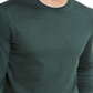 Camisa casual masculina Club Room com acabamento canelado e camadas, verde, tamanho XX-G
