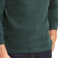 Camisa casual masculina Club Room com acabamento canelado e camadas, verde, tamanho XX-G