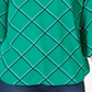 Top feminino estampado Charter Club com manga 3/4, verde, tamanho grande