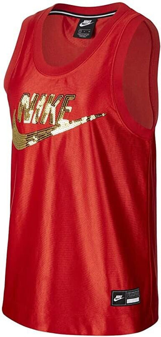 Camiseta Nike Fitness Running Feminina Vermelha Tamanho Médio