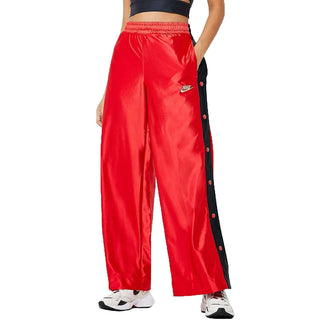 Calça de corrida Nike Tech Fitness feminina vermelha, tamanho extragrande