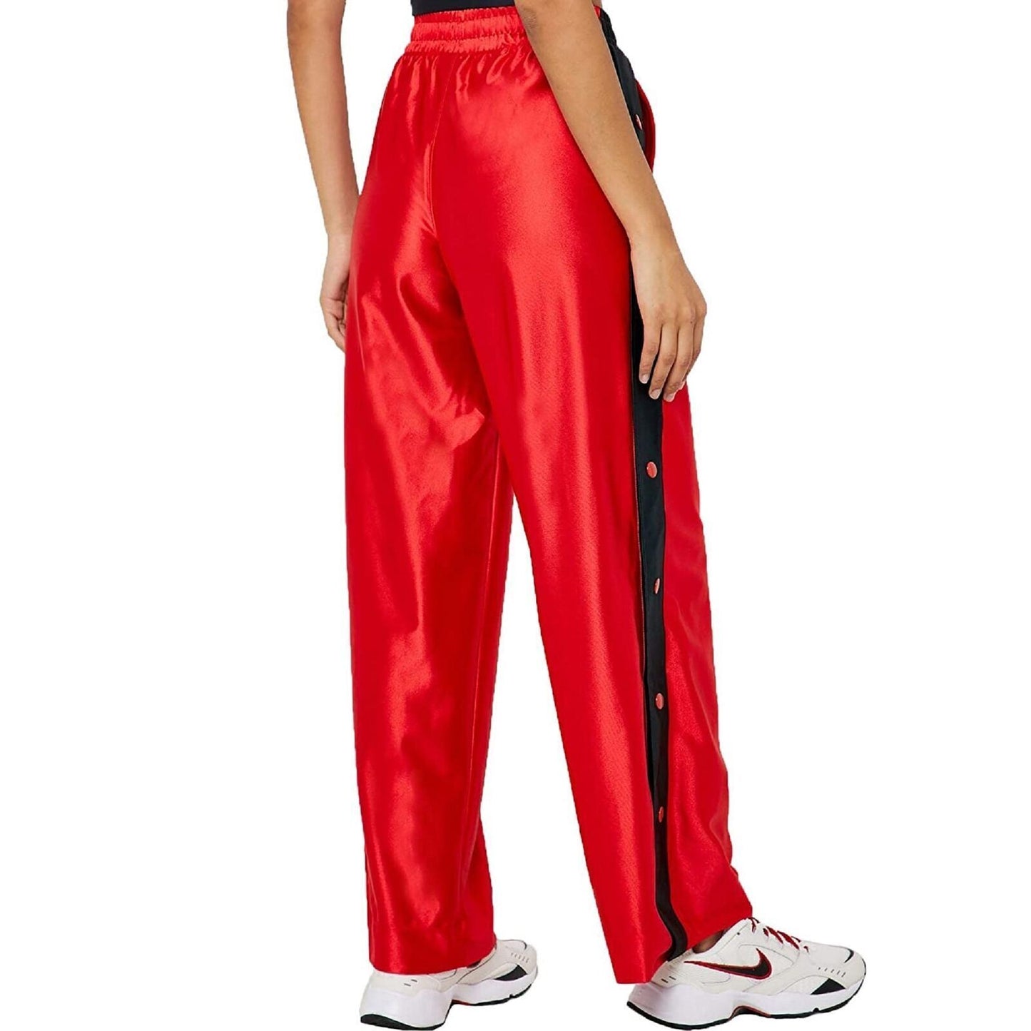Calça de corrida Nike Tech Fitness feminina vermelha, tamanho extragrande