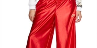 Calça de corrida Nike Tech Fitness feminina vermelha, tamanho extragrande