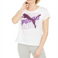 Camiseta Puma Modern Sports Graphic Feminina - Branca Tamanho G