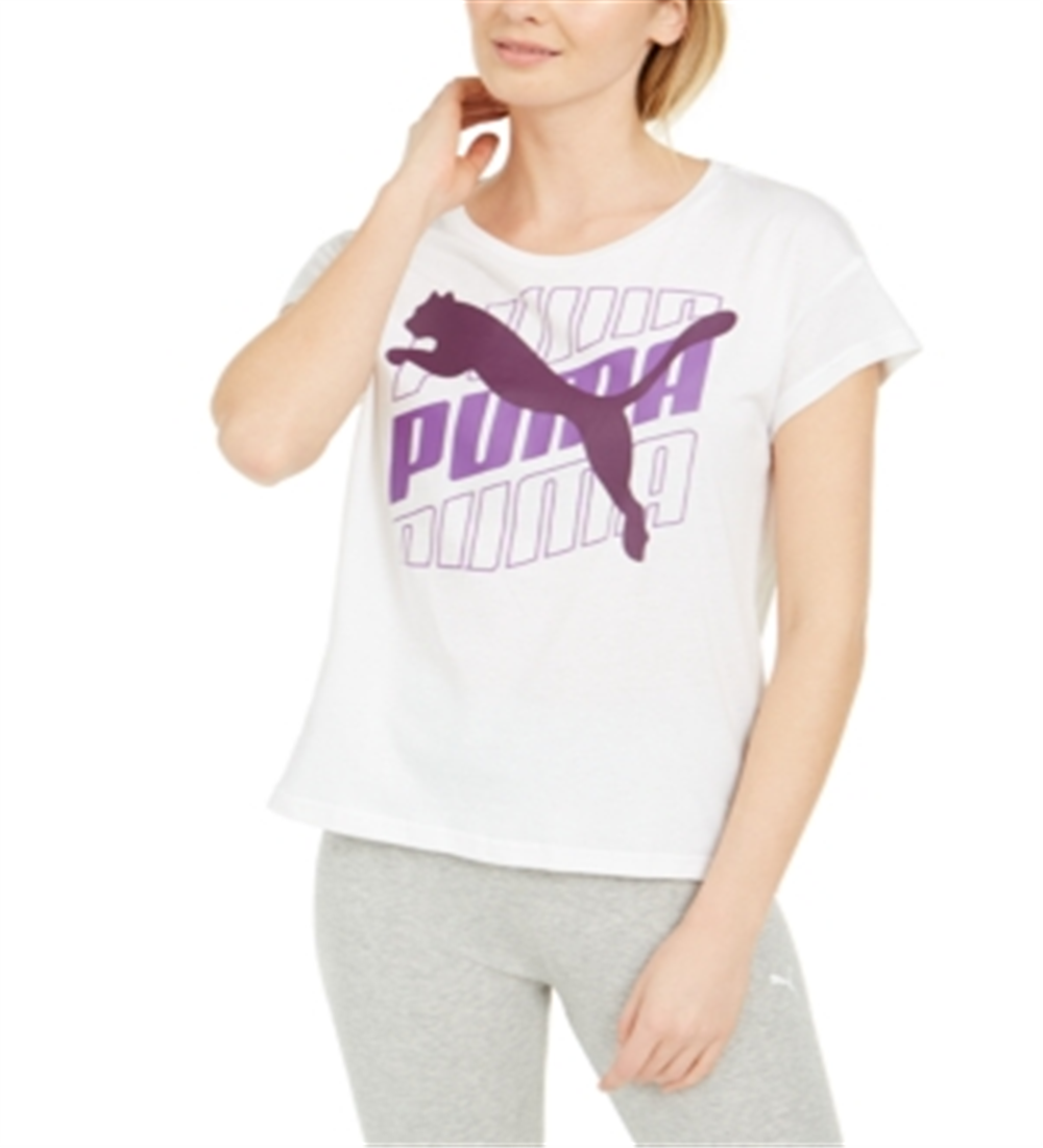 Camiseta Puma Modern Sports Graphic Feminina - Branca Tamanho G