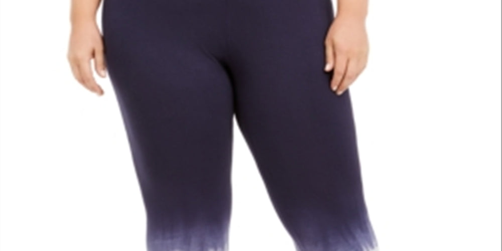 Leggings femininas tingidas com nó Ideology, roxas, tamanho 3X