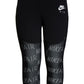 Calça legging esportiva Nike Fitness Yoga para mulheres, preta, tamanho extragrande