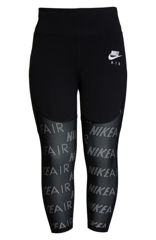 Calça legging esportiva Nike Fitness Yoga para mulheres, preta, tamanho extragrande