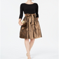 Vestido de festa feminino Jessica Howard Cheetah, preto, tamanho 14, pequeno