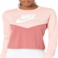 Top curto Nike Fitness Running Feminino Rosa Tamanho Médio