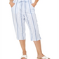 Karen Scott Capri Listrada Azul Tamanho XS