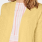 Cardigan longo de algodão feminino Charter Club, amarelo, tamanho médio