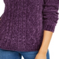 Karen Scott Suéter Feminino de Tricô Chenille, Roxo, Tamanho Pequeno P