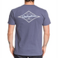 Camisetas masculinas Quiksilver Night Shadow Logo Diamond Wave Tee Azul Tamanho XXL