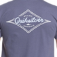 Camisetas masculinas Quiksilver Night Shadow Logo Diamond Wave Tee Azul Tamanho XXL